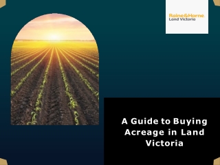 A Guide to Buying Acreage in Land Victoria
