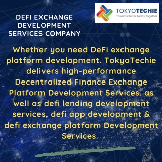 Defi Exchange Development Services Company
