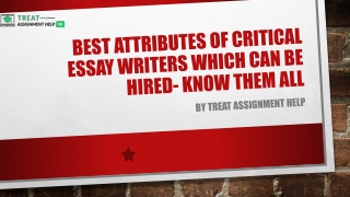 Best Attributes of Critical Essay Writers Which Can
