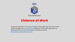 Violence At Work Training