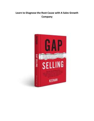 Learn to Diagnose the Root Cause with A Sales Growth Company