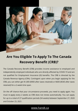 Are You Eligible To Apply To The Canada Recovery Benefit (CRB)?