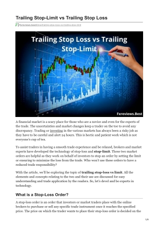 fxreviews.best-Trailing Stop-Limit vs Trailing Stop Loss