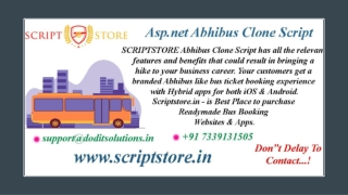 Best Asp.net Abhibus Clone System - SCRIPTSTORE.IN