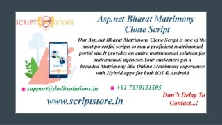 Asp.net Bharat Matrimony Clone System - SCRIPTSTORE.IN