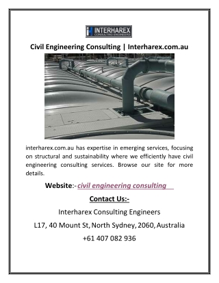 Civil Engineering Consulting | Interharex.com.au