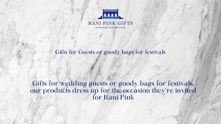 Indian Wedding Gifting