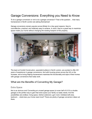 Garage Conversions_ Everything you Need to Know