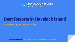 Best Resorts in Havelock Island