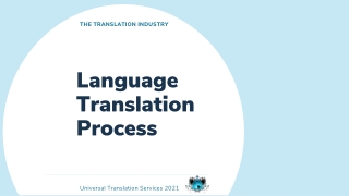Language Translation  Process