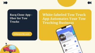 Racq Clone App - Uber for Tow trucks