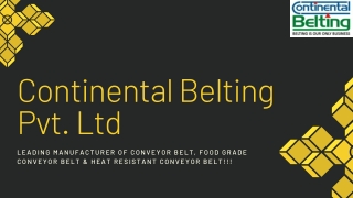 USES OF Food Grade Conveyor Belt , Heat Resistant conveyor Belt andConveyor belt