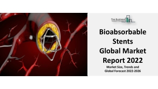 Bioabsorbable Stents Market Latest Advancements 2022, Size And Industry Share