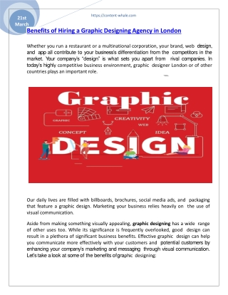 Graphic Design Agency in London