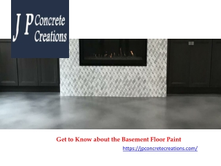 Get to Know about the Basement Floor Paint