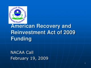 American Recovery and Reinvestment Act of 2009 Funding