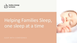 Helping Families Sleep, one sleep at a time