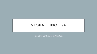 Renowned Executive Vehicle Service In New York