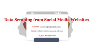 Data Scraping from Social Media Websites
