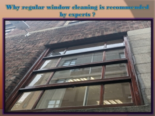 Why regular window cleaning is recommended by experts