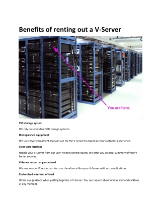 Benefits of renting out a V
