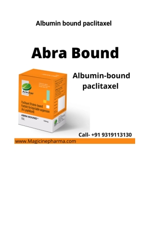 Albumin bound paclitaxel