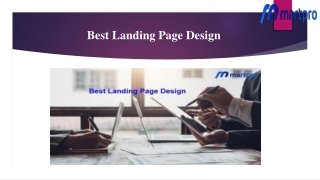 Best landing page design