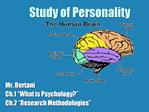 Study of Personality