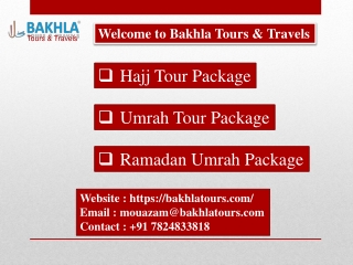 Hajj Tour Package 2022