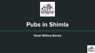 Pubs in Shimla