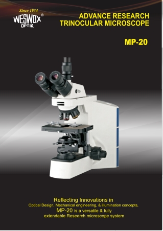 ADVANCE RESEARCH TRINOCULAR MICROSCOPE mp-20