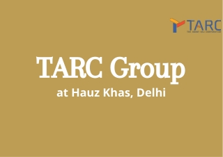 TARC Hauz Khas | Homes with Lavish Balconies, in Delhi