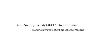 Best Country to study MBBS for Indian Students