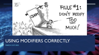 Using modifiers correctly