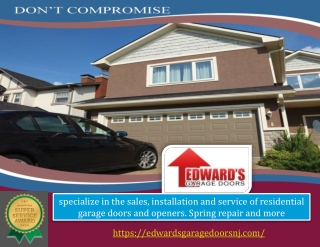 Garage Door OPENER Installation and Fixing services in NJ