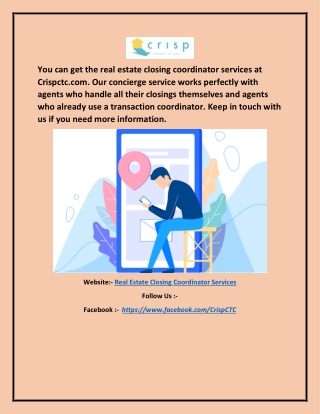 Real Estate Closing Coordinator Services Crispctc.com