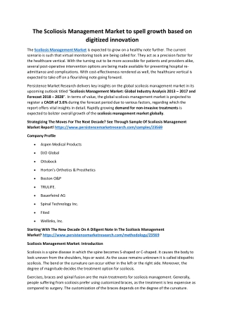 Scoliosis Management Market