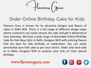Order Online Birthday Cake for Kids Boys GirlOrder Online Birthday Cake for Kids