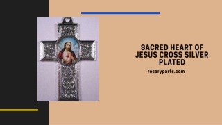 Sacred Heart of Jesus Cross Silver Plated