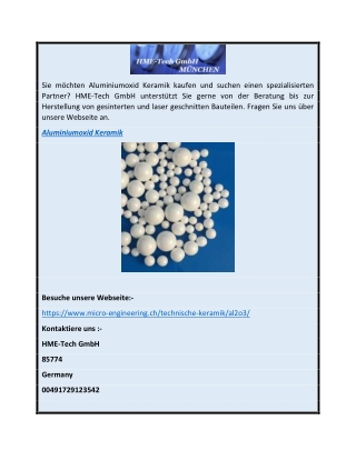 Aluminiumoxid Keramik