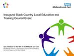 Inaugural Black Country Local Education and Training Council Event