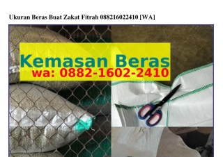 Ukuran Beras Buat Zakat Fitrah (2)