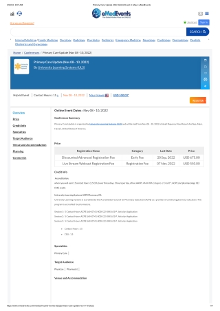 Primary Care Update 2022 Hybrid Event in Maui _ eMedEvents