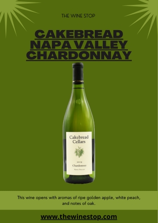 Cakebread Napa Valley Chardonnay