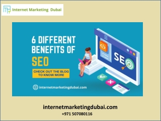 SEO Company Dubai, UAE | Benefits of Search Engine Optimization