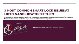 3 Most common smart lock issues at hotels and how to fix them