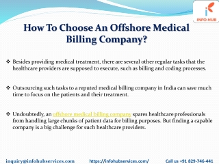 How to choose an offshore medical billing Company