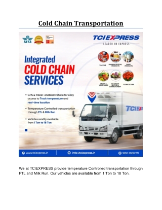 Cold Chain Transportation