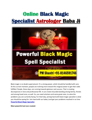 Online Black Magic Specialist Astrologer  91-8146591746 (24 X 7 Services)