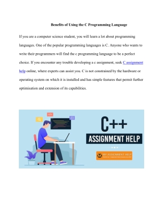 Benefits of Using the C Programming Language